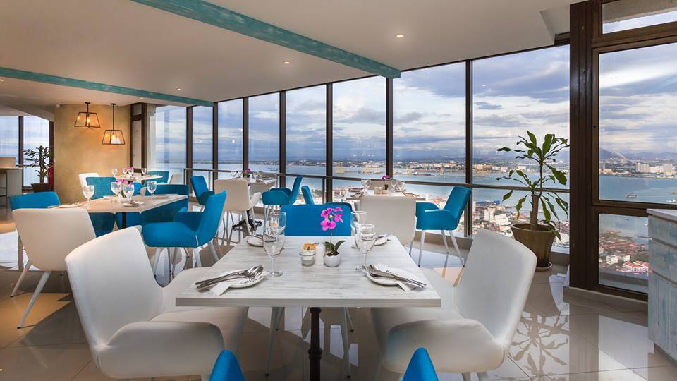 Top View Restaurant & Lounge Dine with splendid views.
